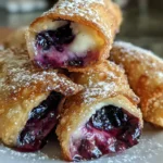 Blueberry Cream Cheese Egg Rolls