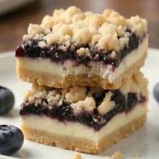 Easy Blueberry Custard Shortbread Bars Recipe