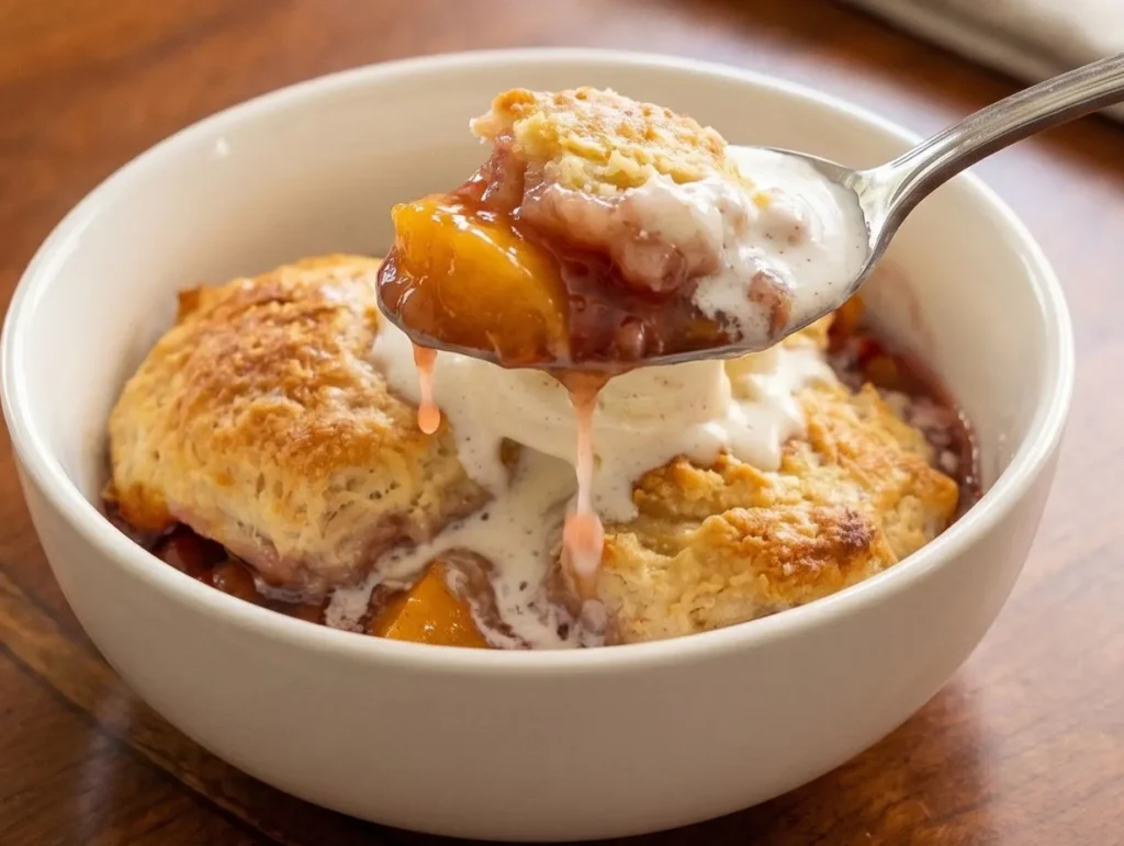 Buttermilk Biscuit Peach Cobbler