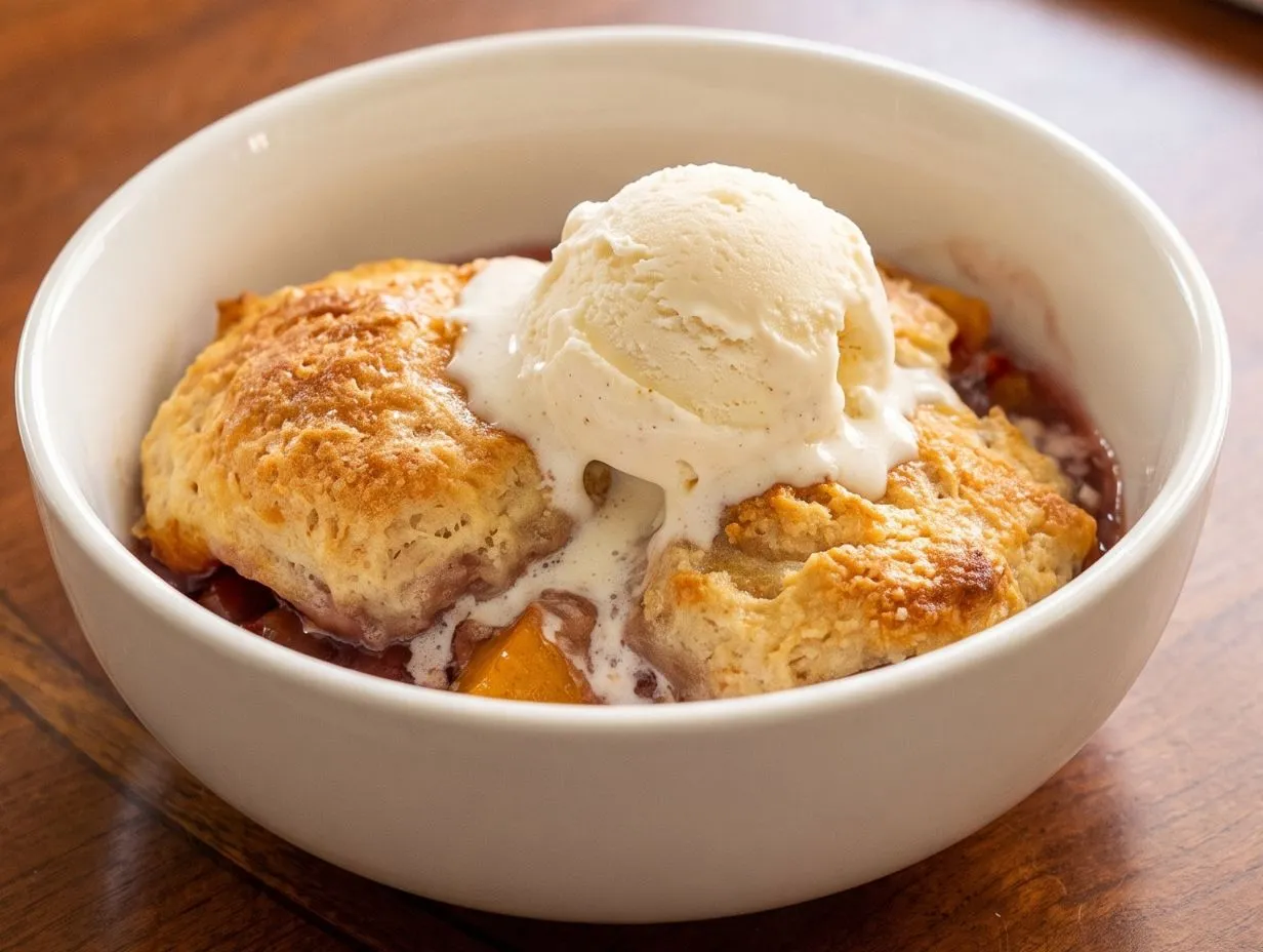 Buttermilk Biscuit Peach Cobbler Recipe