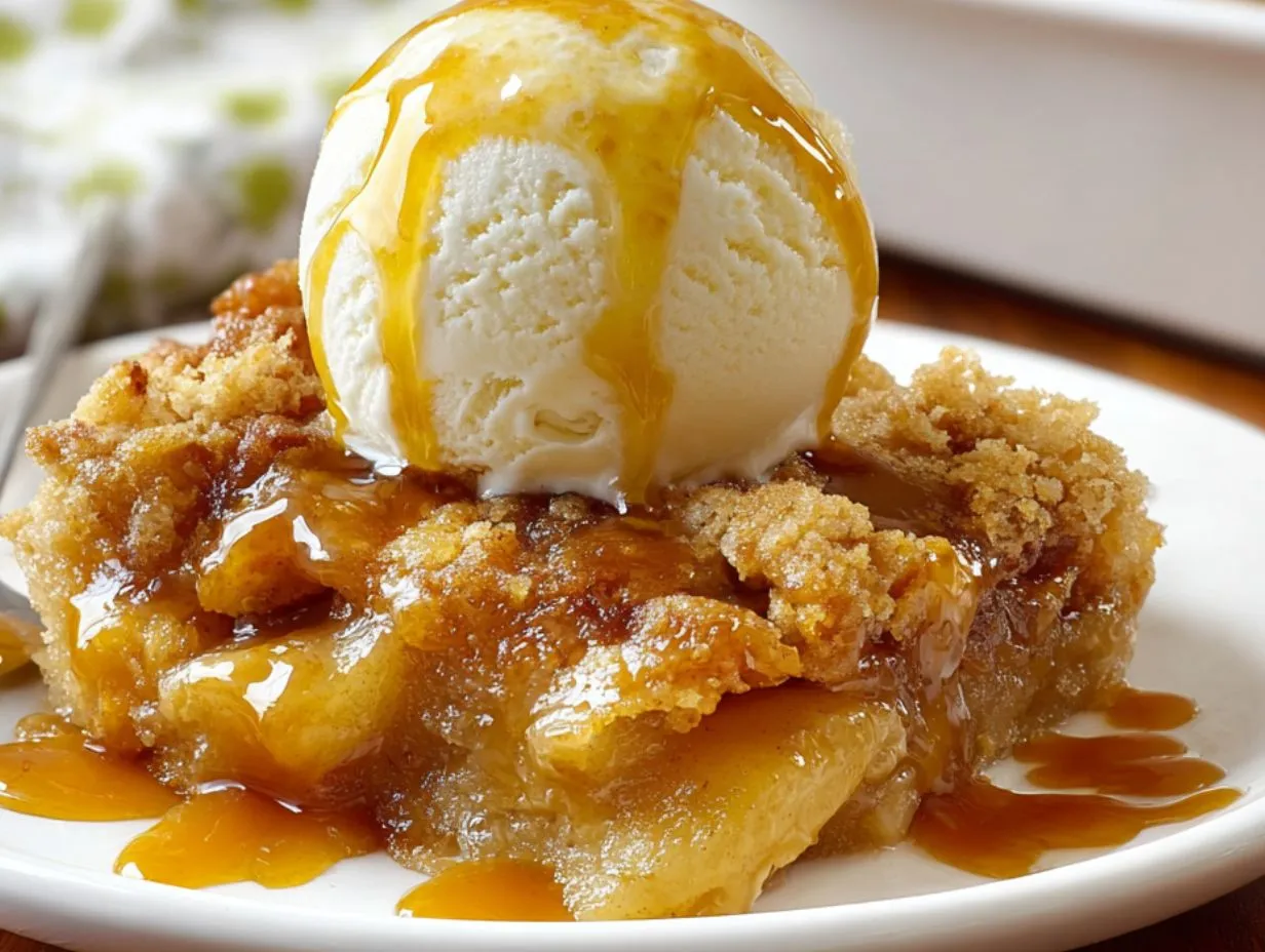 Caramel Apple Cinnamon Dump Cake Recipe