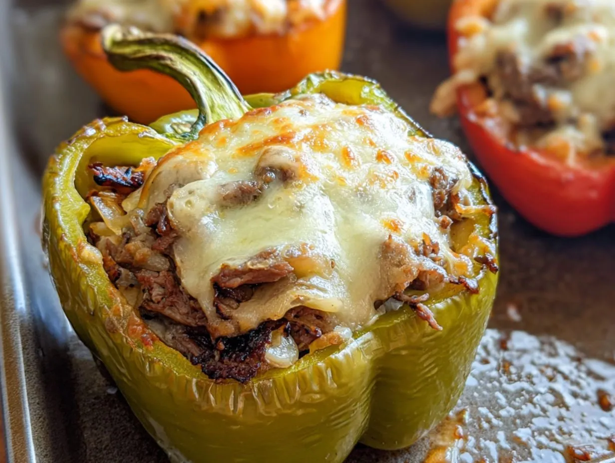 Cheesesteak Stuffed Bell Peppers