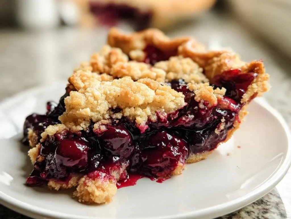 Dark Cherry Pie with Frozen Cherries