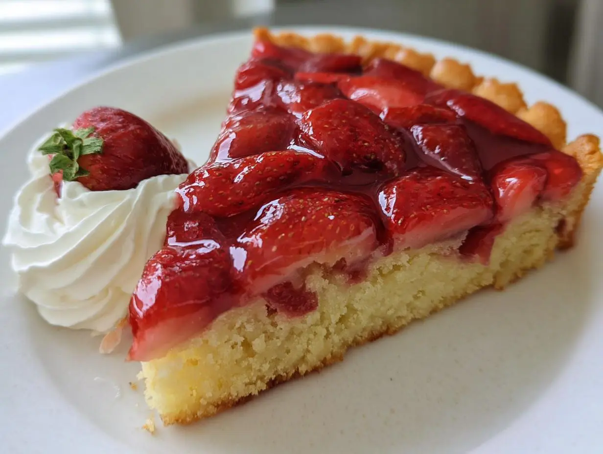 German Strawberry Cake