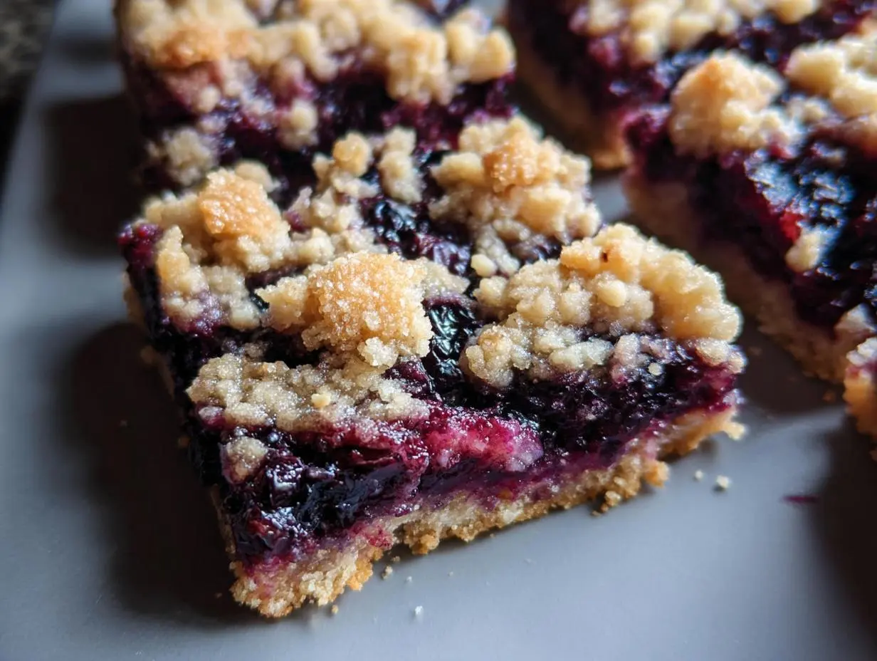 Huckleberry Crumb Bars