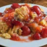 Lemon Cherry Cream Cheese Dump Cake