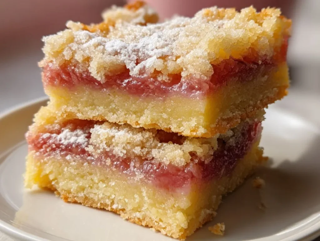 Lemon Rhubarb Bars