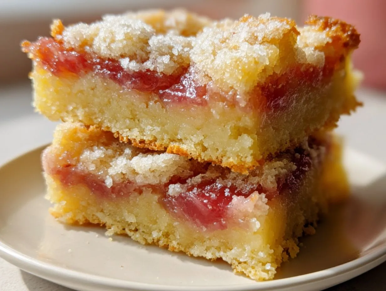 Lemon Rhubarb Bars Recipe