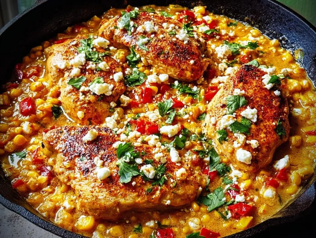 Mexican Street Corn Chicken Skillet