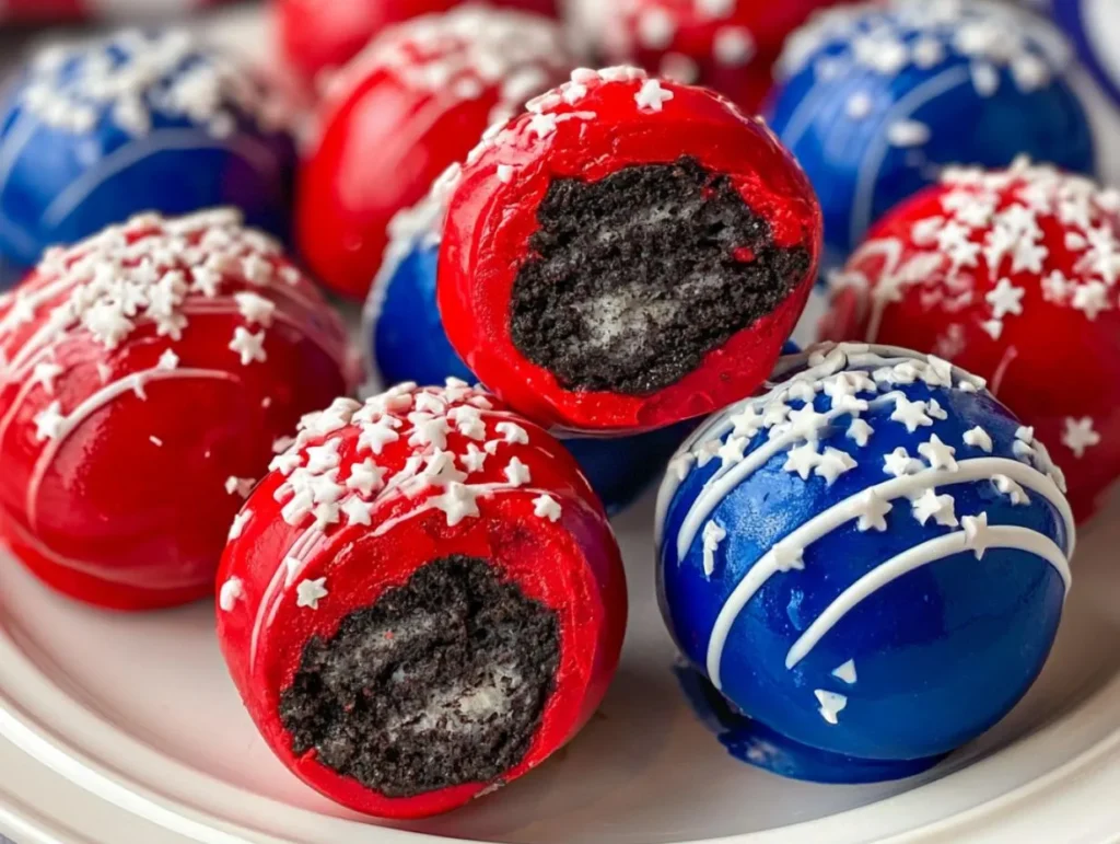 Patriotic Oreo Balls