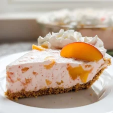 Easy No-Bake Peach Cool Whip Pie Recipe