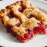 Raspberry Rhubarb Slab Pie