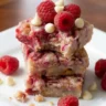 Raspberry White Chocolate Blondies