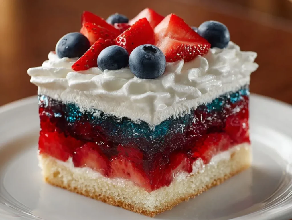 Red, White, and Blue Berry Dessert