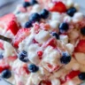 Red White and Blue Cheesecake Salad