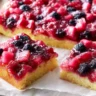 Rhubarb Berry Upside-Down Cake