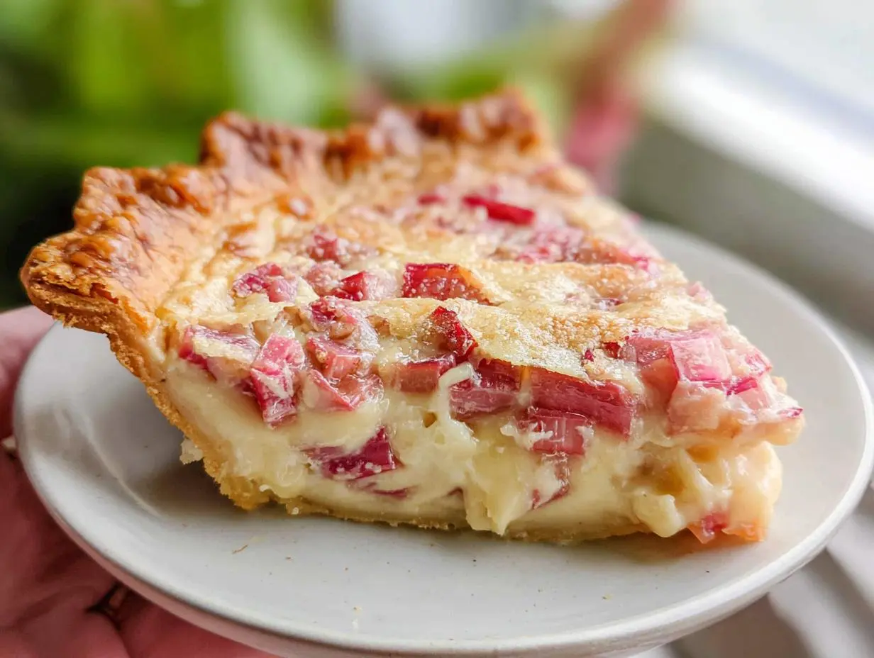 Rhubarb Custard Pie Recipe