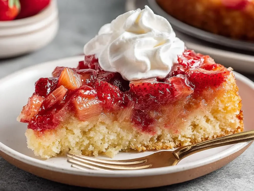 Rhubarb Upside-Down Cake