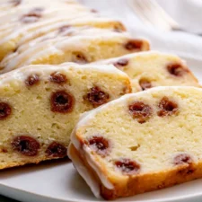 Easy Rhubarb-Cherry Lemon Cake Recipe