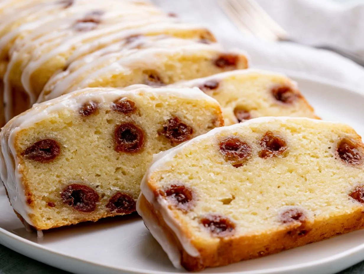 Rhubarb-Cherry Lemon Cake