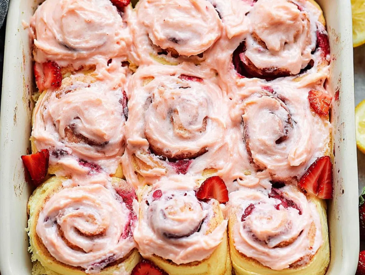 Strawberry Cinnamon Rolls