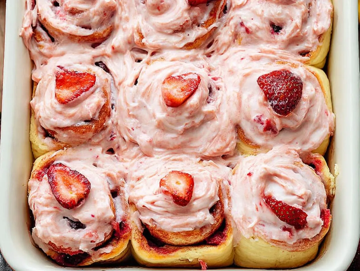 Strawberry Cinnamon Rolls Recipe