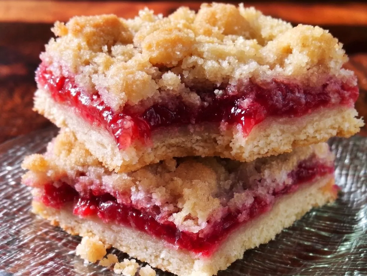 Strawberry Cream Cheese Crumb Bars