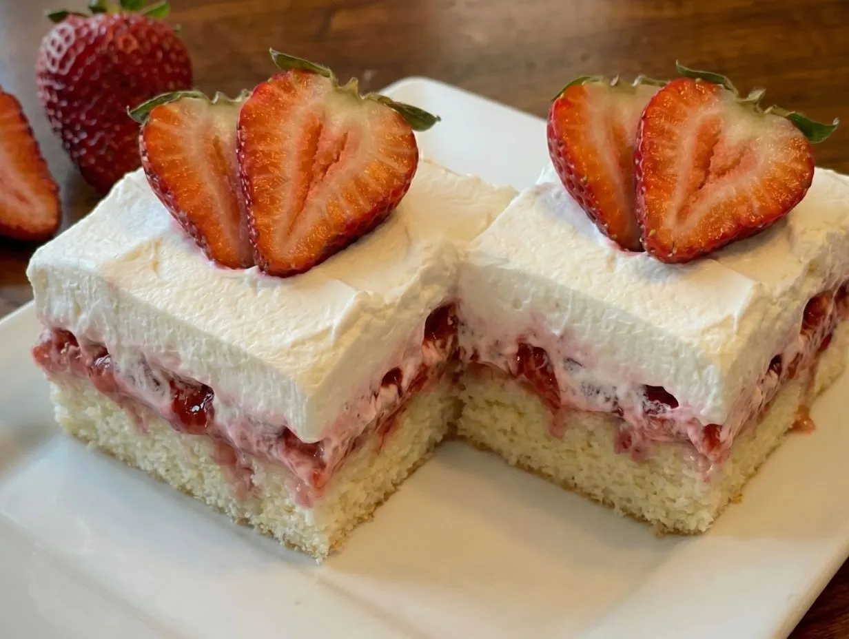Strawberry Custard Cream Bars Recipe