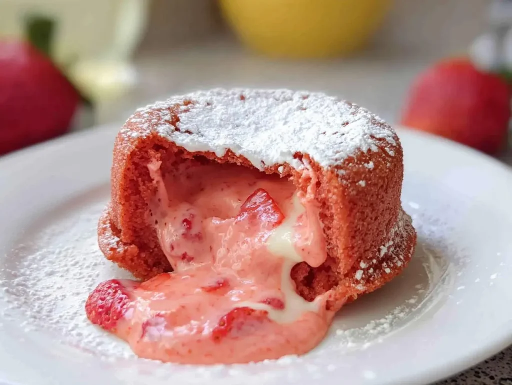 Strawberry Lava Cakes