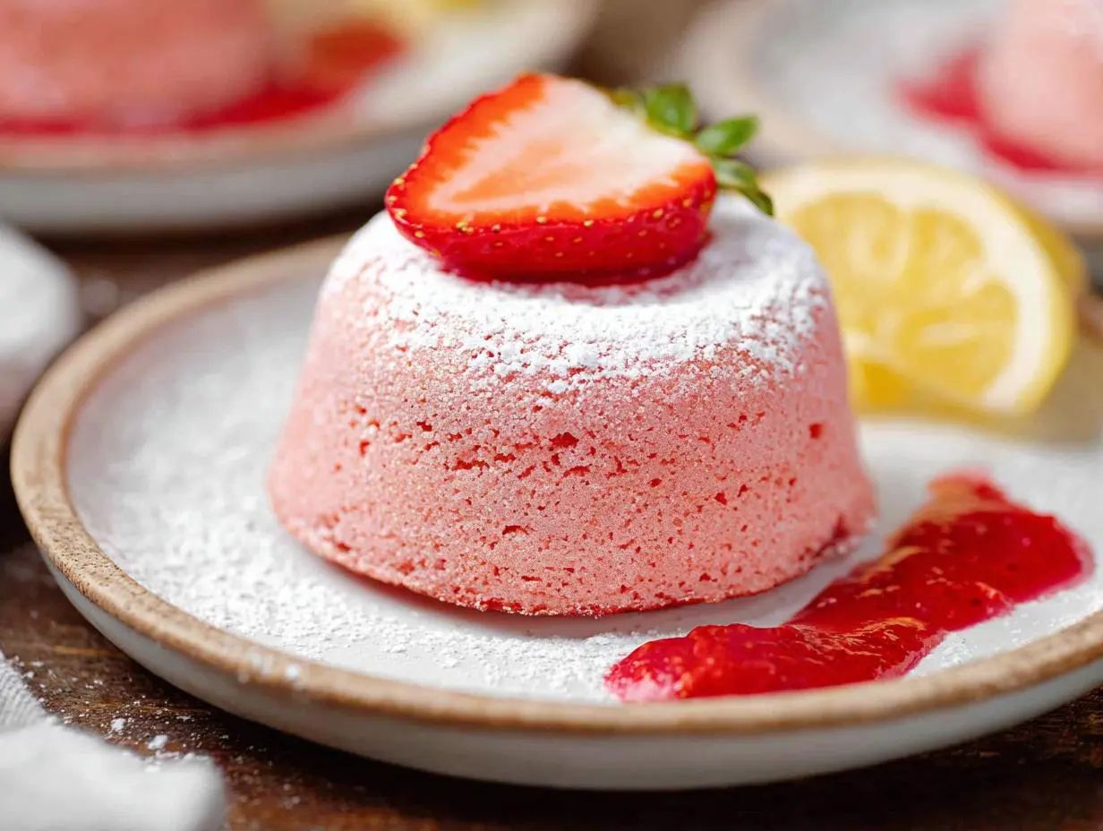 Strawberry Lava Cakes Recipe Strawberry Lava Cakes Recipe