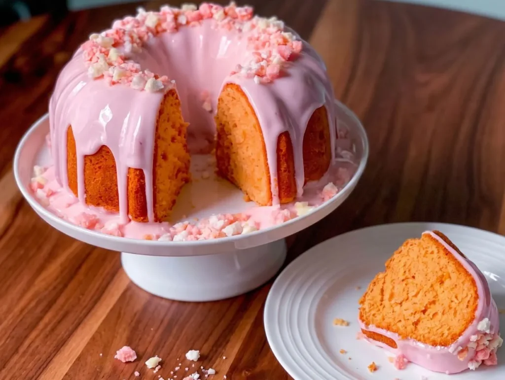 Strawberry Milkshake Pound Cake