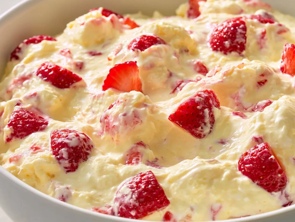 Strawberry Shortcake Fluff Salad