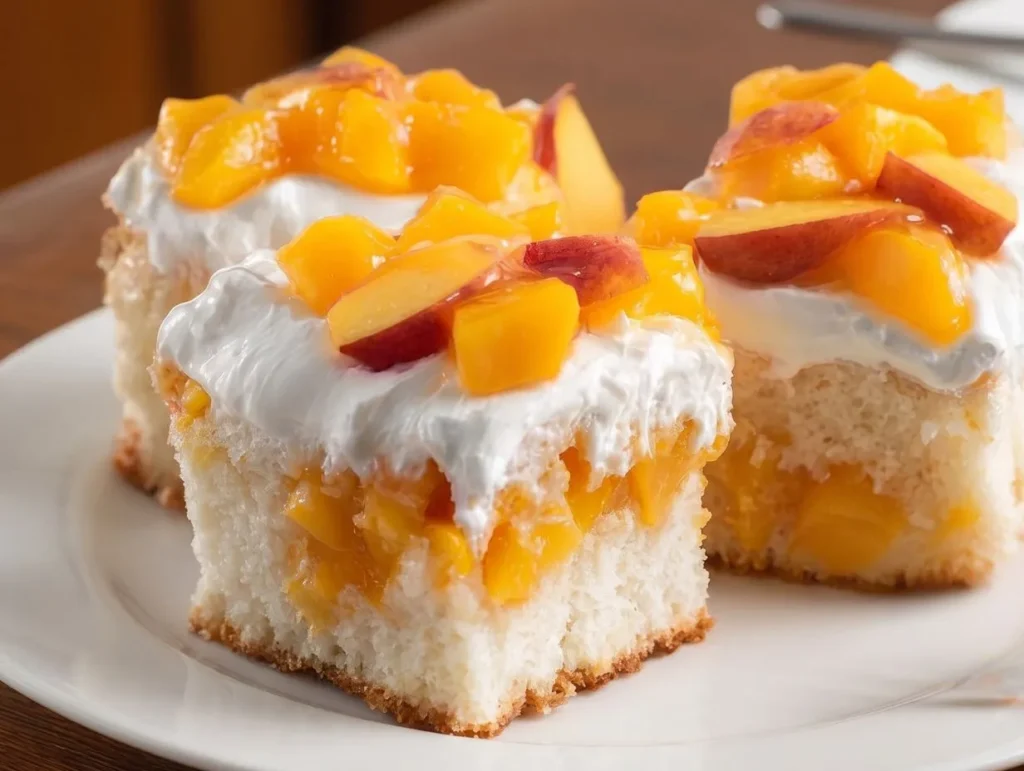 Peach Poke Cake