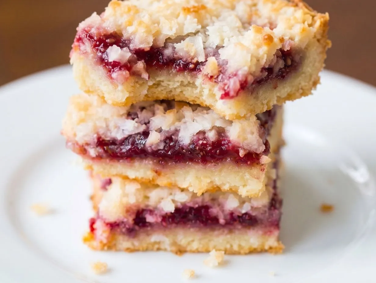Raspberry Coconut Bars Recipe Raspberry Coconut Bars Recipe