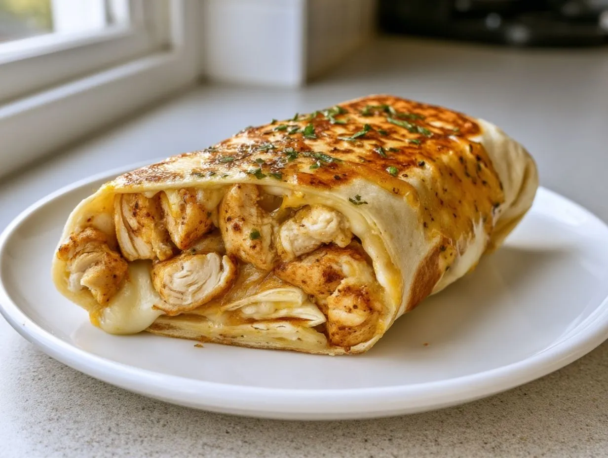 Cheesy Chicken Wraps Recipe