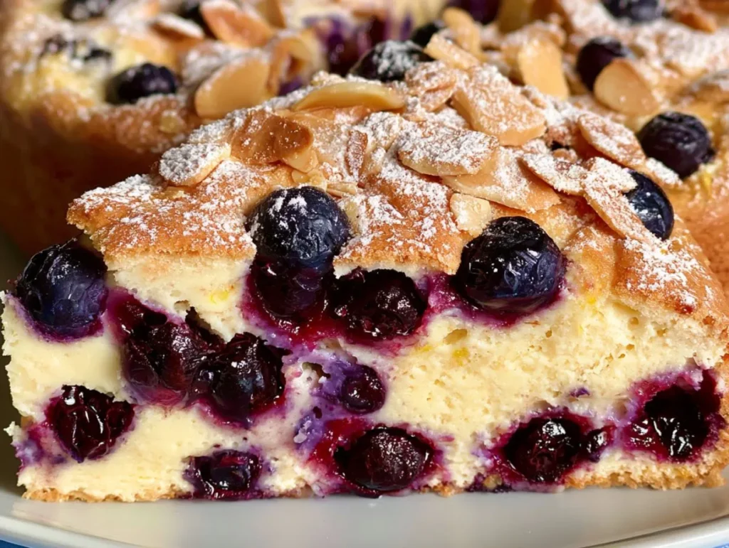 Lemon Blueberry Ricotta Cake