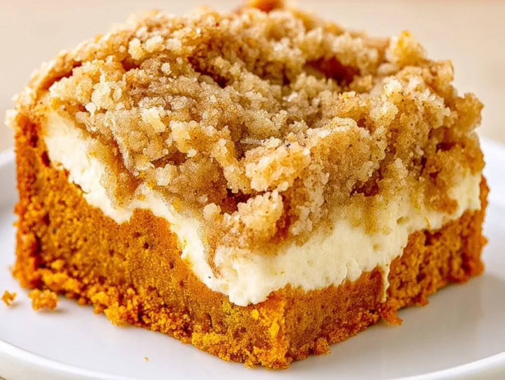 Pumpkin Cream Cheese Crumb Cake