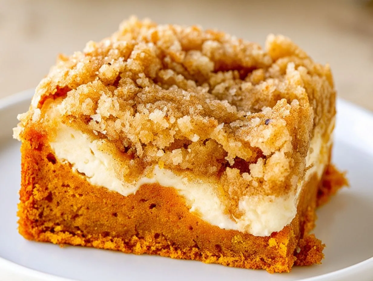 Pumpkin Cream Cheese Crumb Cake Recipe