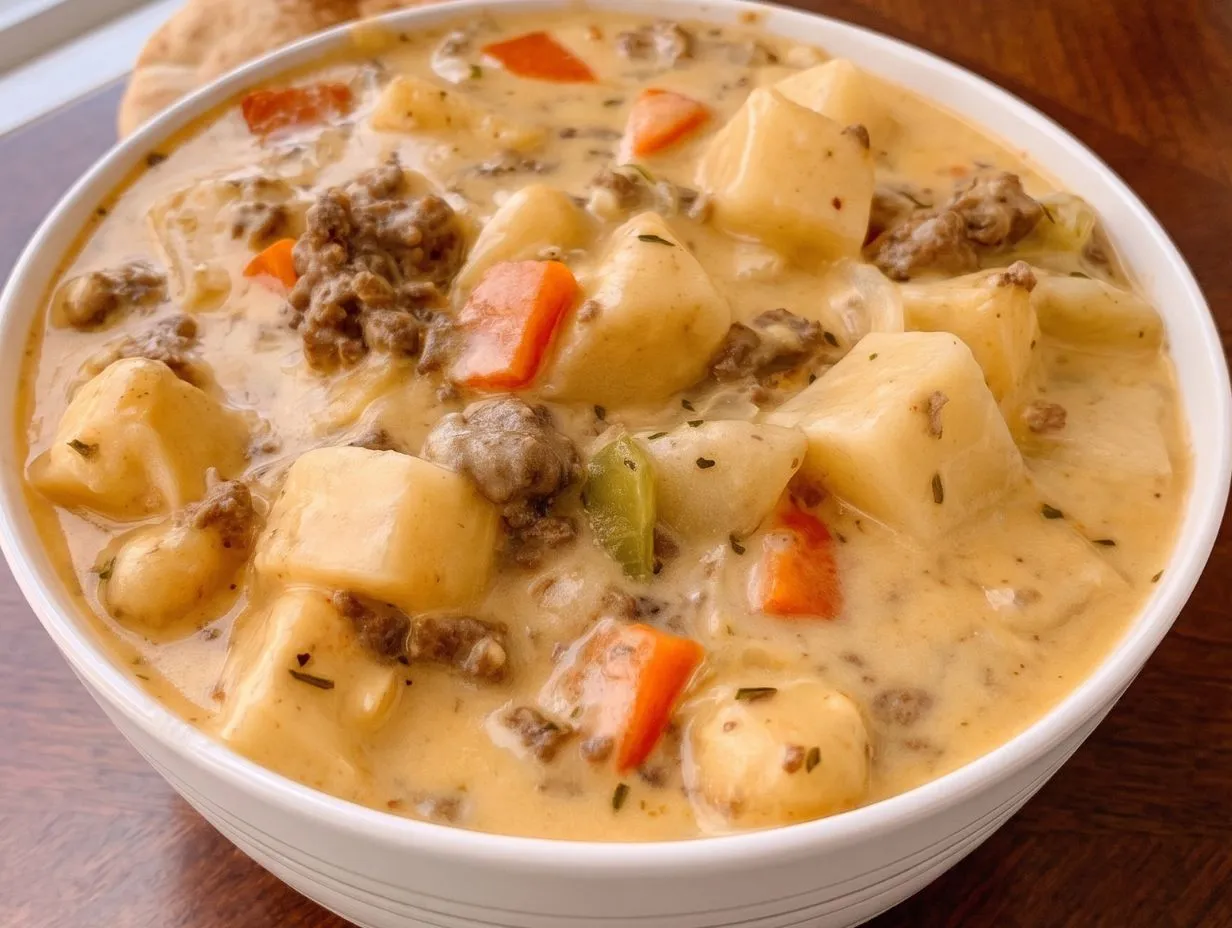 Cheeseburger Soup Recipe